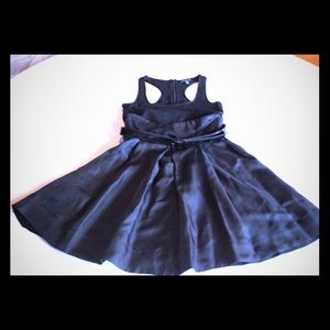 Bebe Belted Silk Skirt Mini Halter Dress XXS